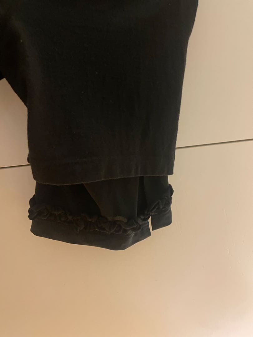 コムデギャルソン●ウールレースパンツ●ブラックパンツ
