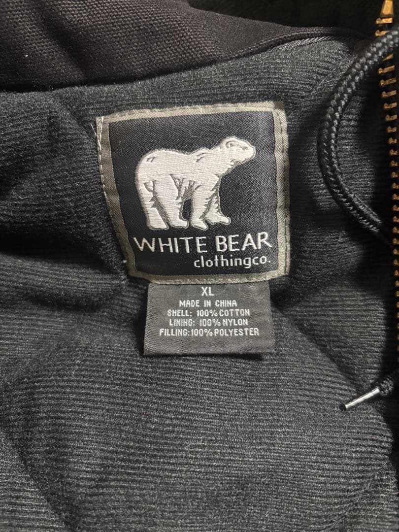 【企業物】WHITE BEARアクティブジャケット　ダッグ地　ボックスシルエット