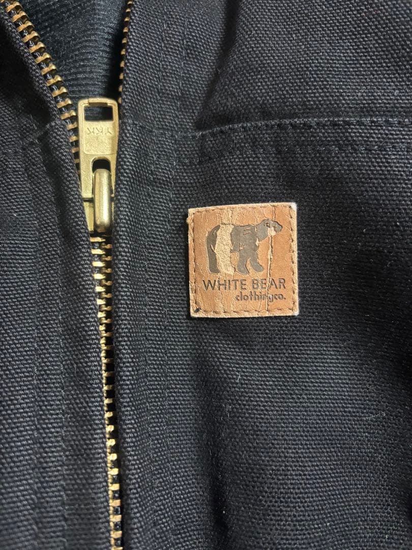 【企業物】WHITE BEARアクティブジャケット　ダッグ地　ボックスシルエット