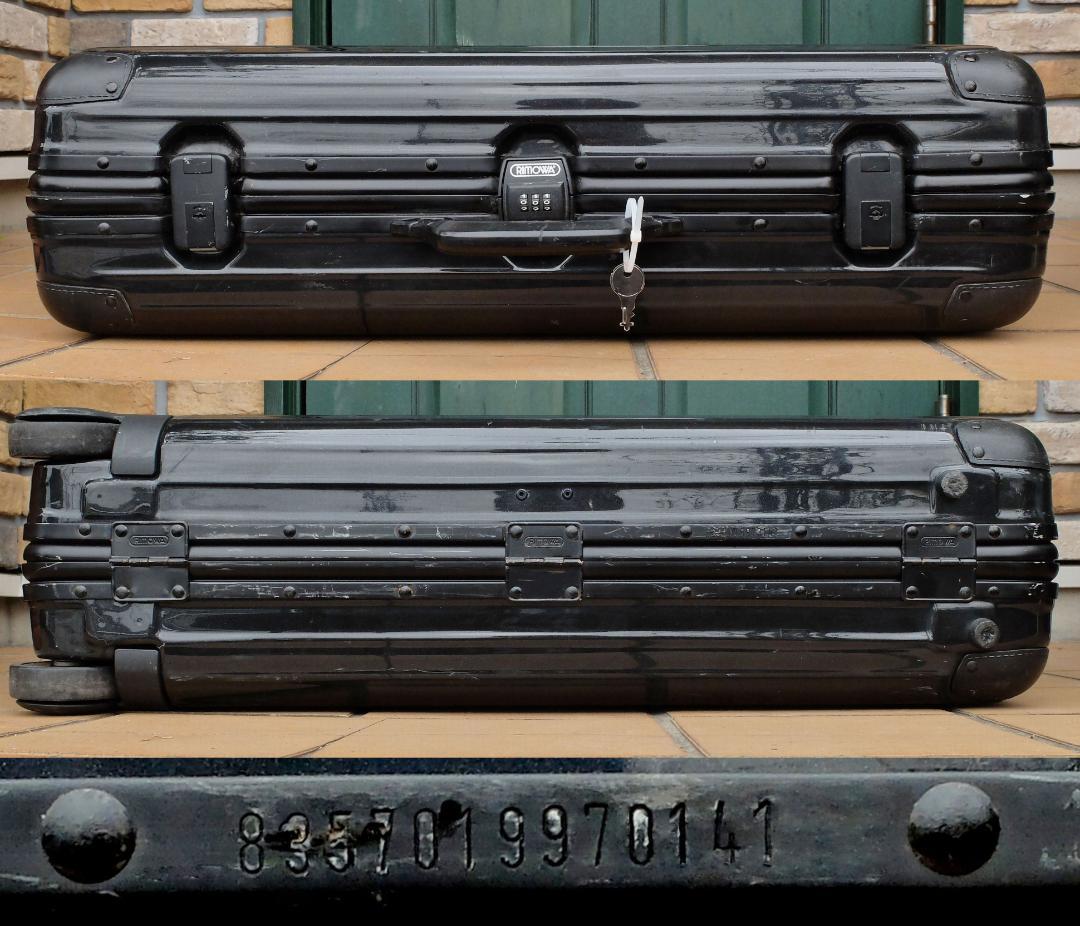 RIMOWAリモワ『サンバ・ノヴァ』プルタブ 2輪トロリー 66L 艶黒 レア