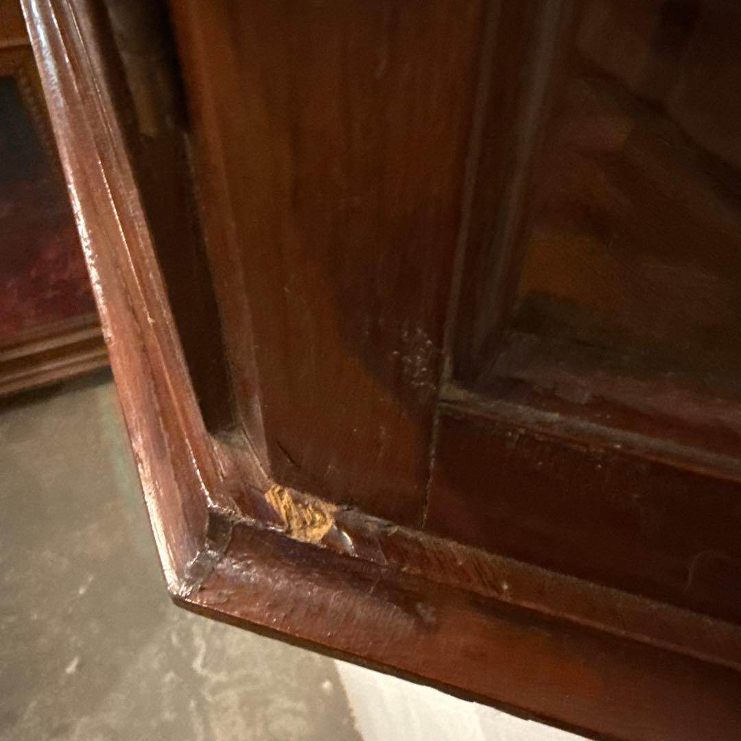 ビンテージ　 ウォールガラスキャビネット