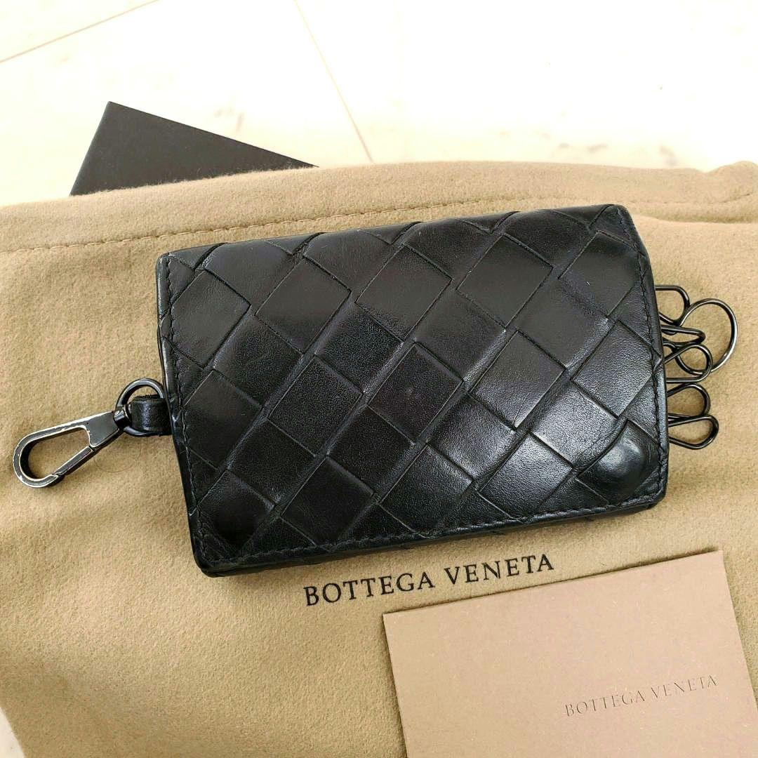 Bottega Veneta ボッテガ キーケース 黒 ブラック イントレ 6連