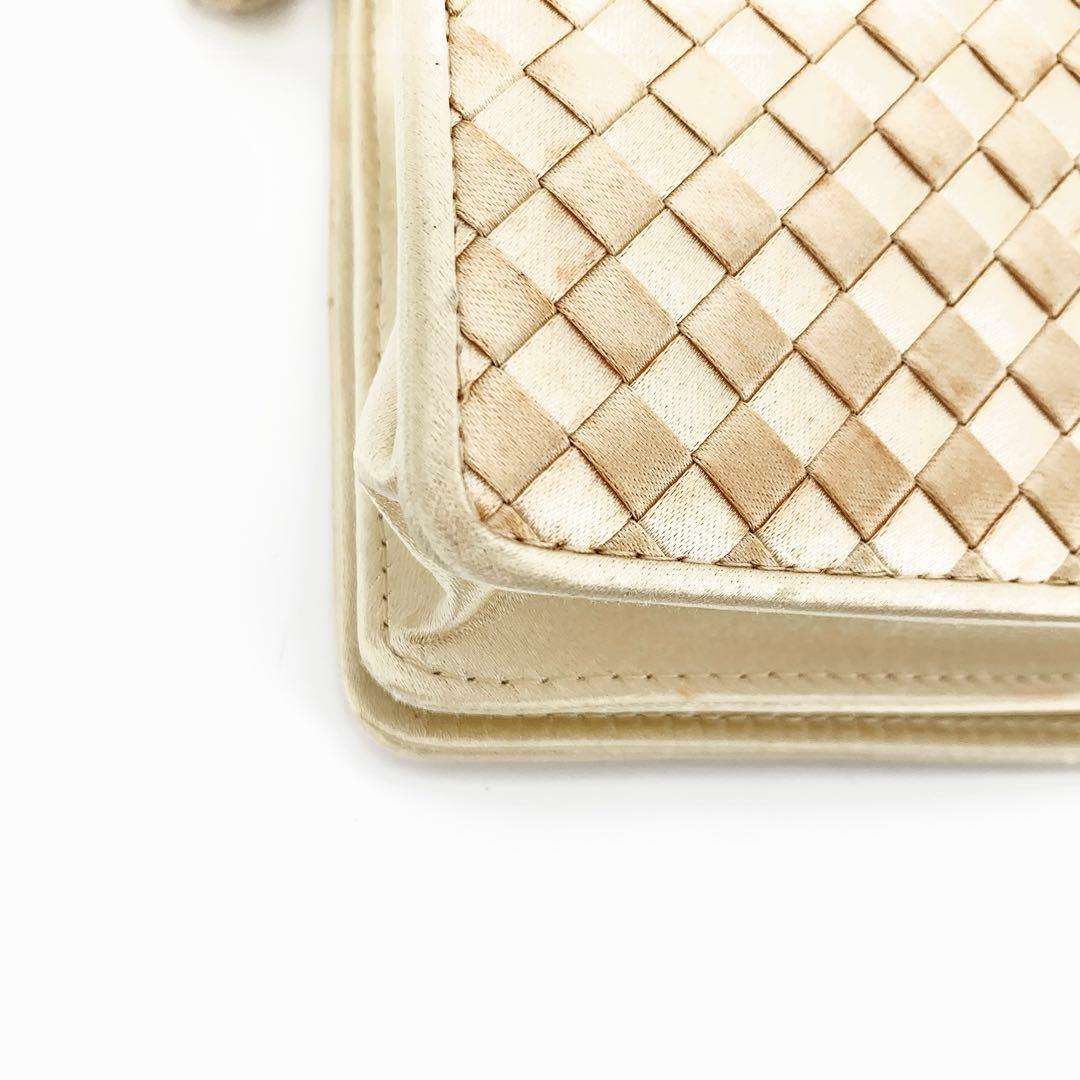 【美品】ボッテガヴェネタ ショルダーバッグ タッセル サテン