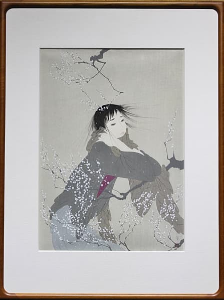 中島潔 【夢もよう】木版画