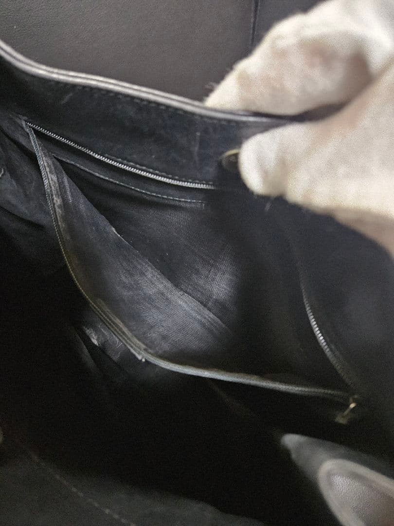 【中古】Gucci グッチ ワンショルダーバック レザー ブラック