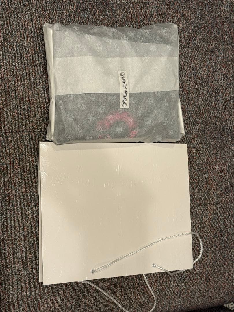 クロムハーツ ジップアップ パーカー ピンク フローラル ホースシュー サイズL