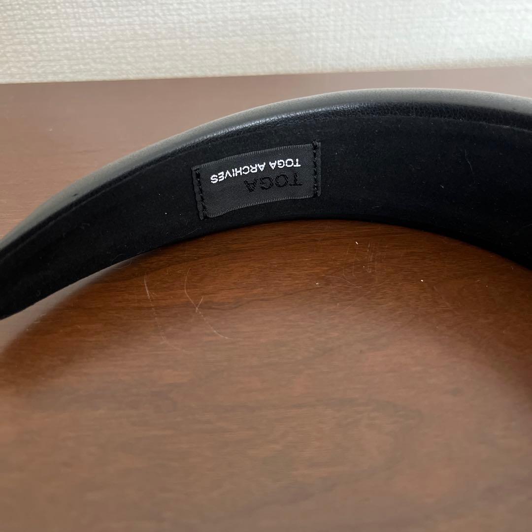 TOGA カチューシャ LEATHER HEADBAND 1