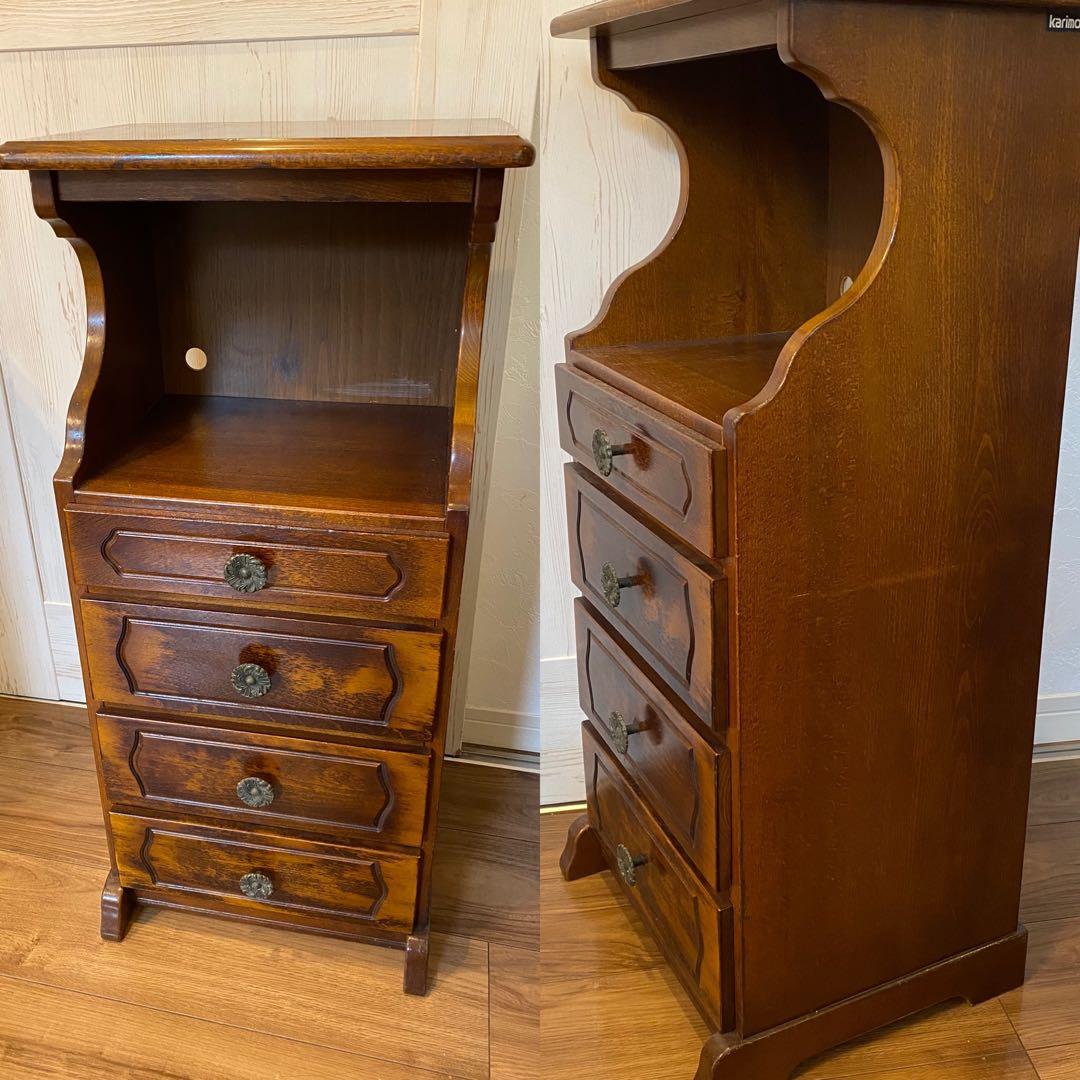 【送料込】カリモク家具 karimoku コロニアル 電話台 FAX台 チェスト