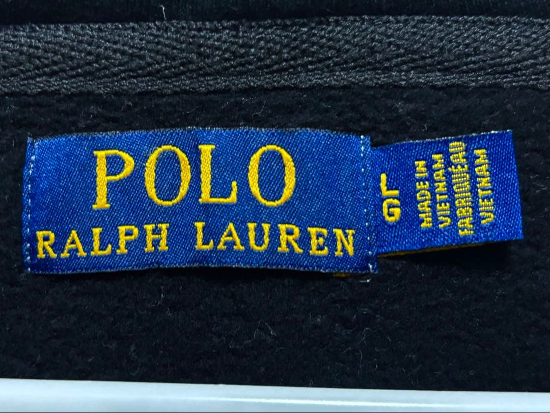 ⭐️美品⭐️ポロラルフローレン 裏起毛パーカー ブラック プルオーバー 胸ロゴ