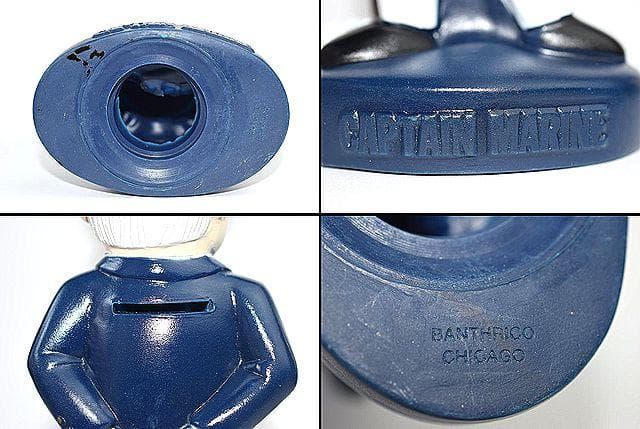 1980’ｓ キャプテン マリン ビンテージ 貯金箱 アドバタイジング ソフビ