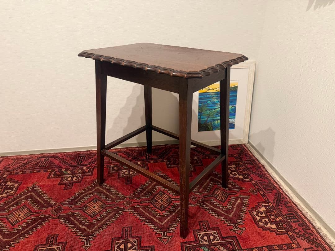 英国アンティーク テーブル オーク材 1920年代 花台 イギリス 店舗什器