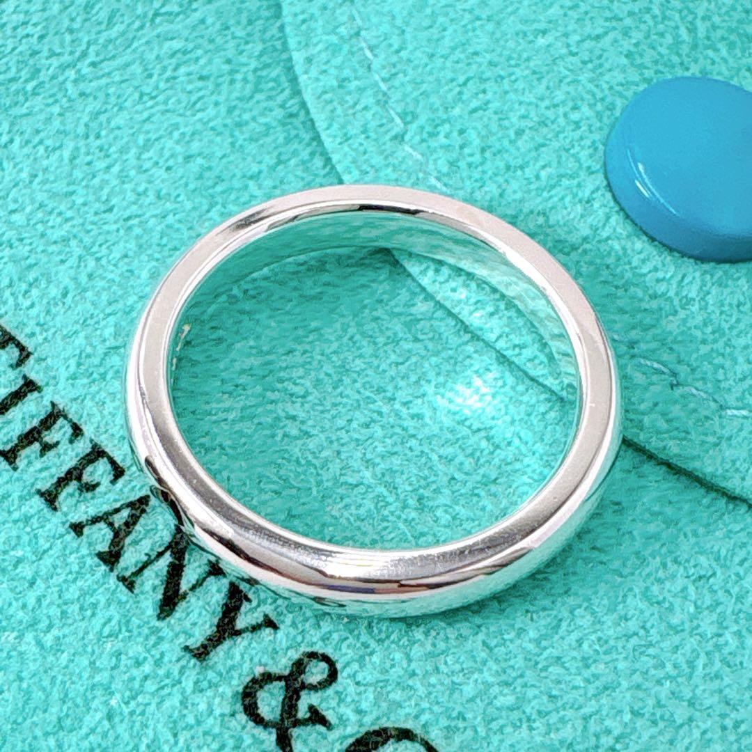 極美品 ティファニー スタッキングバンド ルビー リング 9号 シルバー925