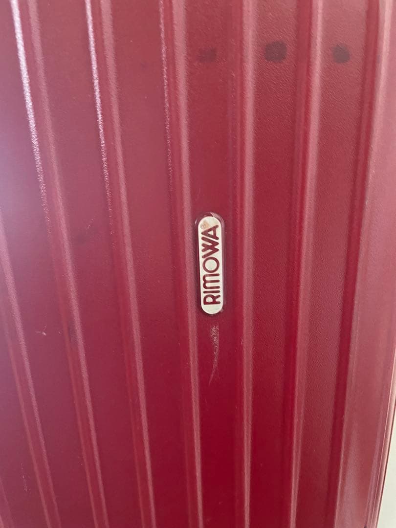 【匿名便】RIMOWA ビンテージ　レッド キャリーケース 大容量