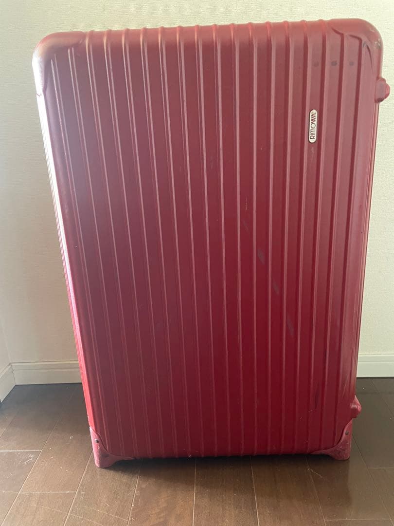 【匿名便】RIMOWA ビンテージ　レッド キャリーケース 大容量