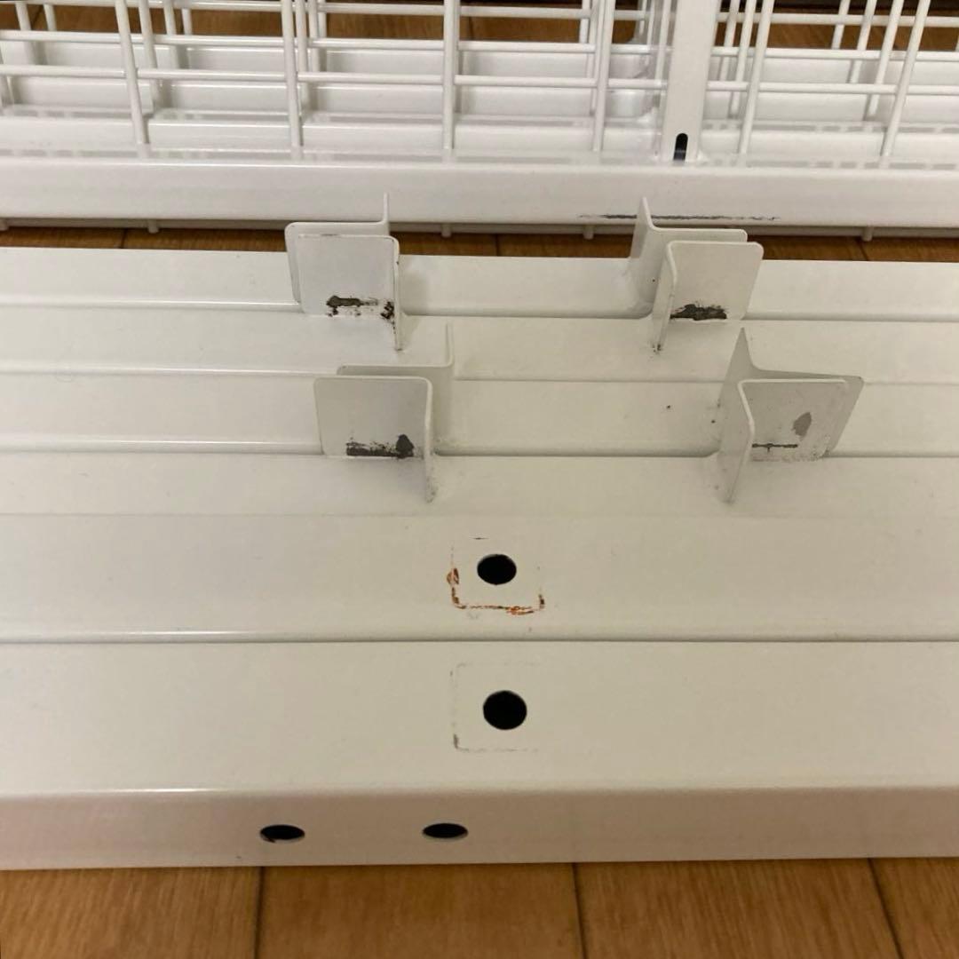 ニトリ バジーナ ホワイト シングル ベッドフレーム パイプベッド