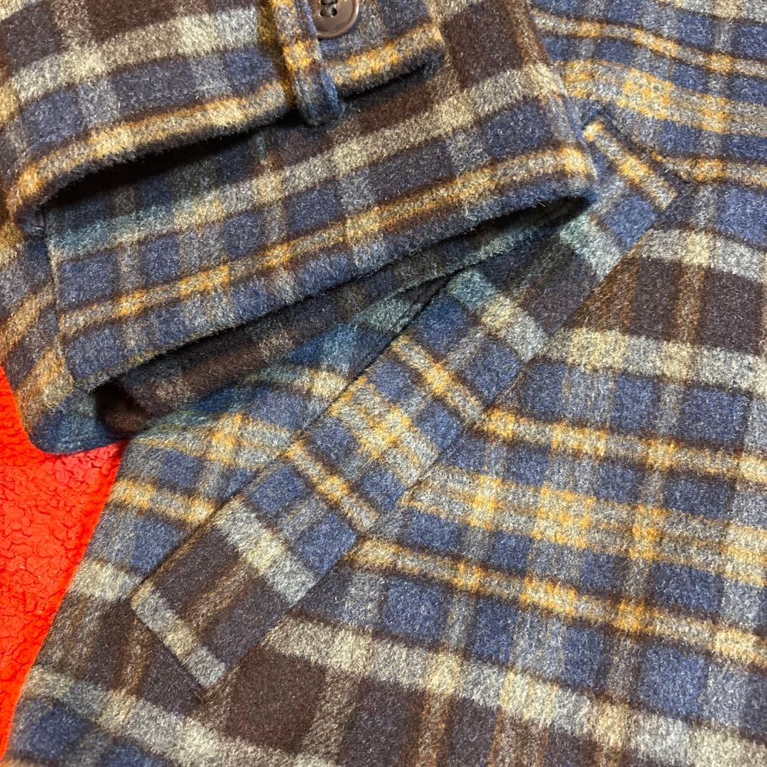 ナップタイム　naptime. Nissy 西島隆弘　コート　チェック　ブルー