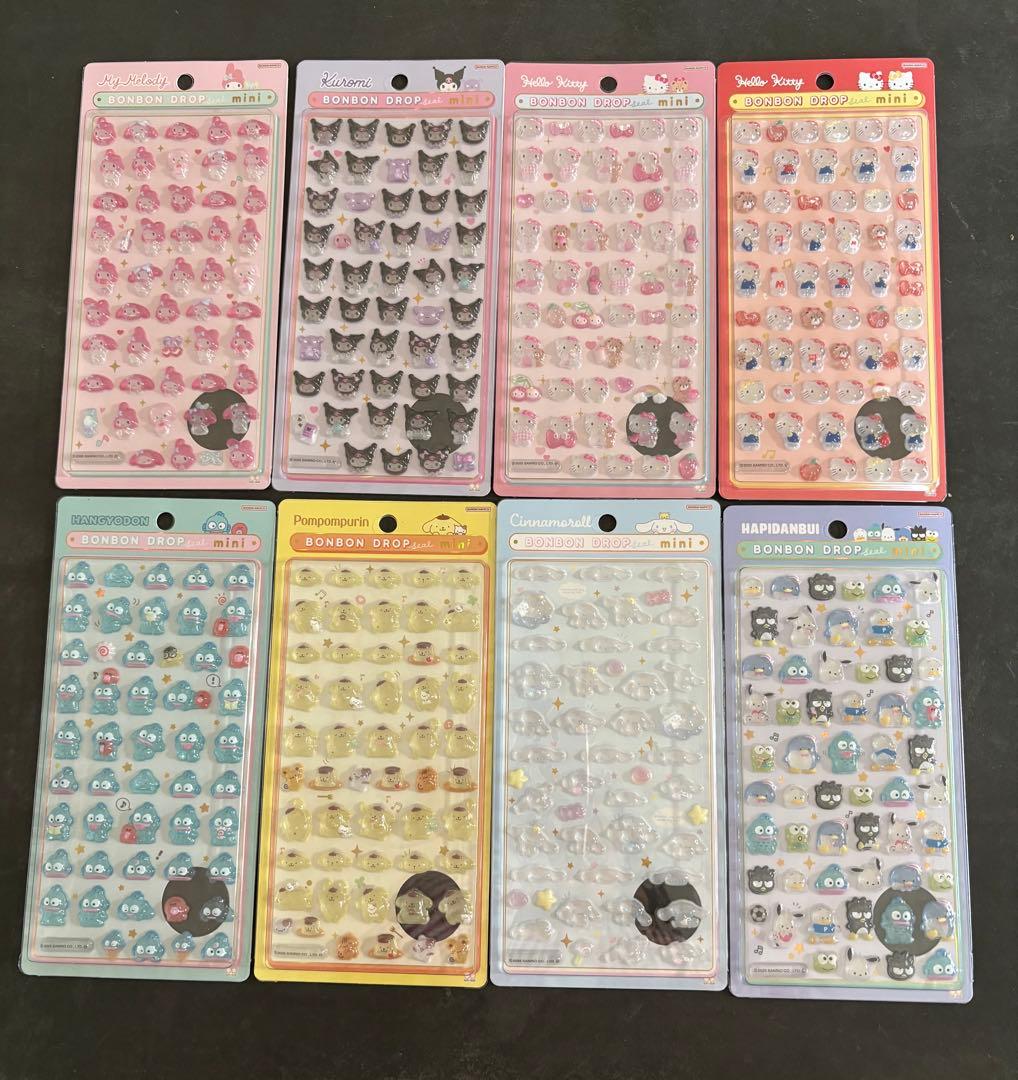 ボンボンドロップシール サンリオ ミニ 8種 全種 コンプリート 正規品