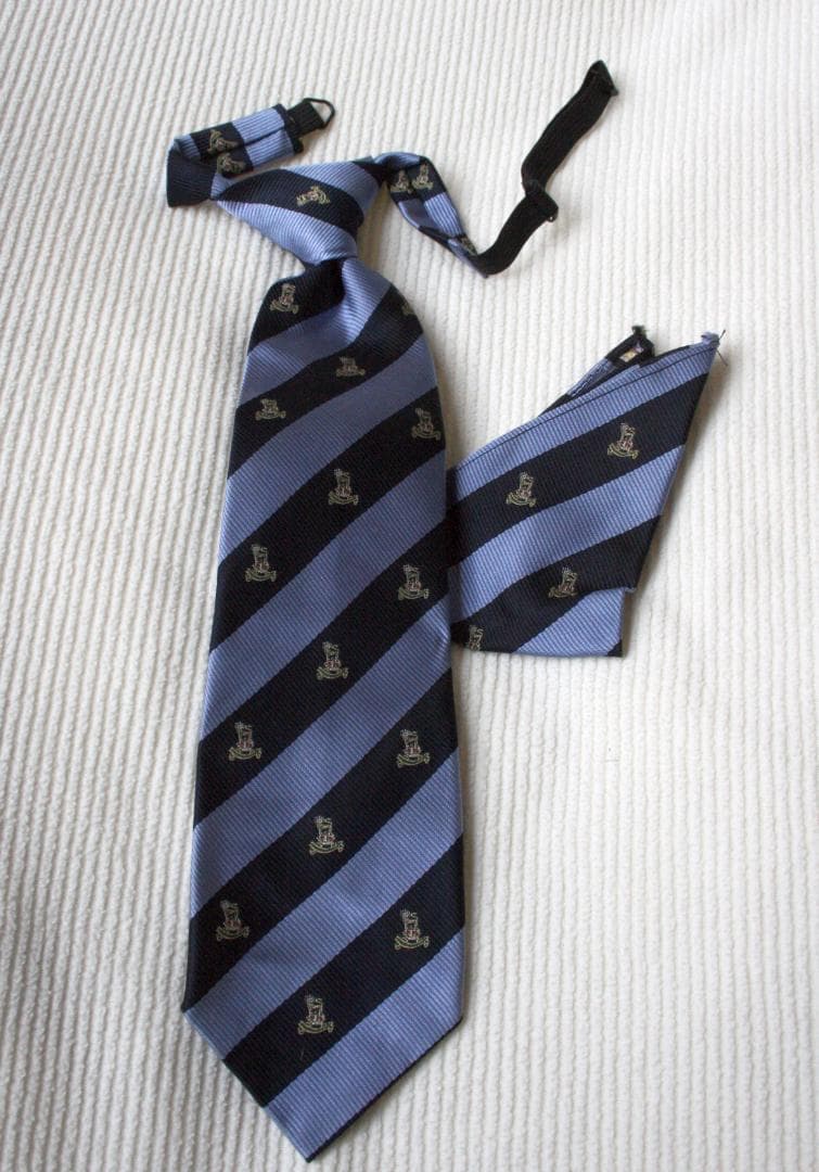 ドレッサージュ★男児ネクタイ、ポケットチーフ　絹　日本製