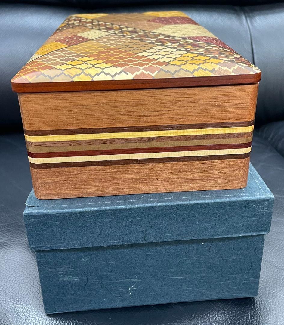 箱根寄せ木細工 寄木細工 つゆき 宝石箱 アクセサリー箱 未使用品