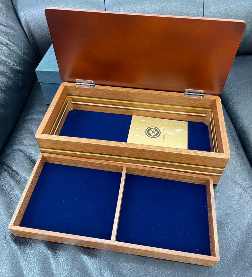 箱根寄せ木細工 寄木細工 つゆき 宝石箱 アクセサリー箱 未使用品