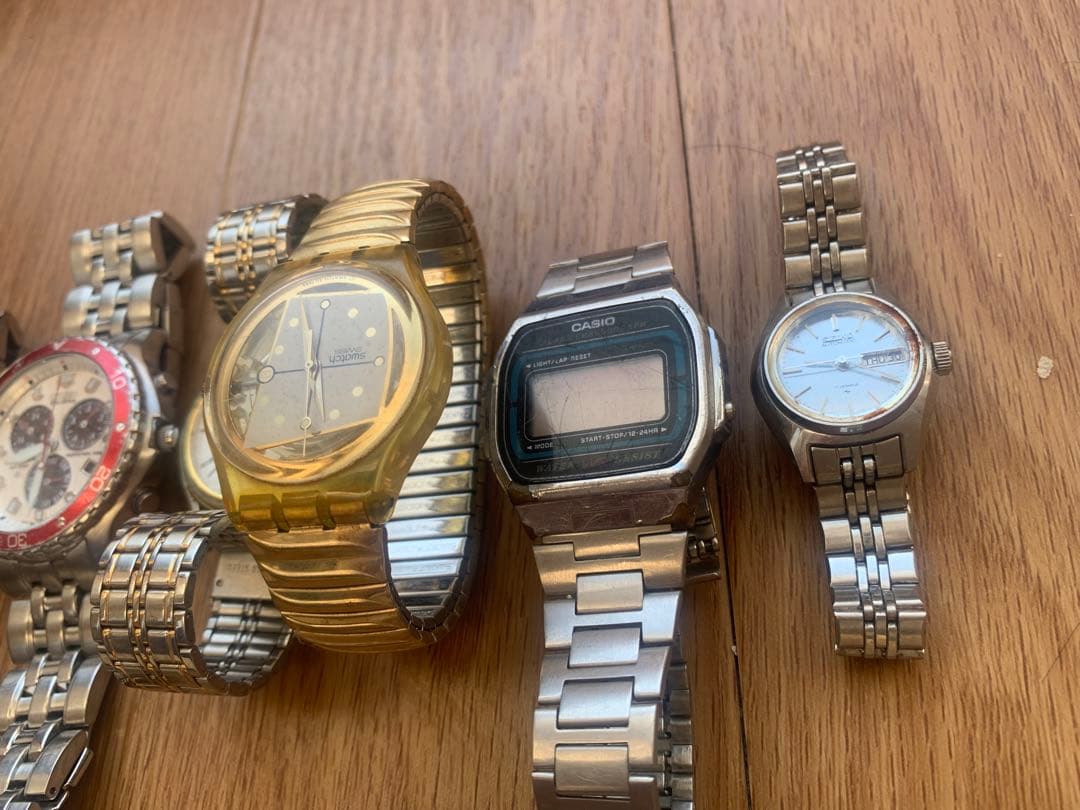SEIKO CITIZEN CASIO ジャンク腕時計8点セット　値下げOK