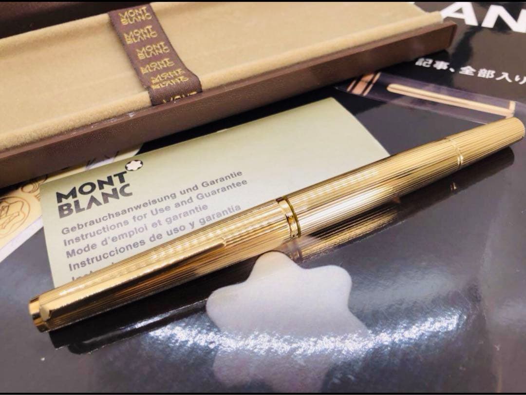 ⭐️金運を呼ぶ！⭐️総金張りマイスターシュテユックの名品！No1246⭐️モンブラン⭐️