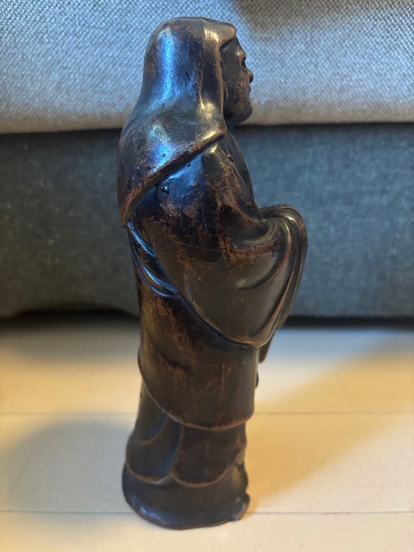 備前焼　達磨像　木箱付き