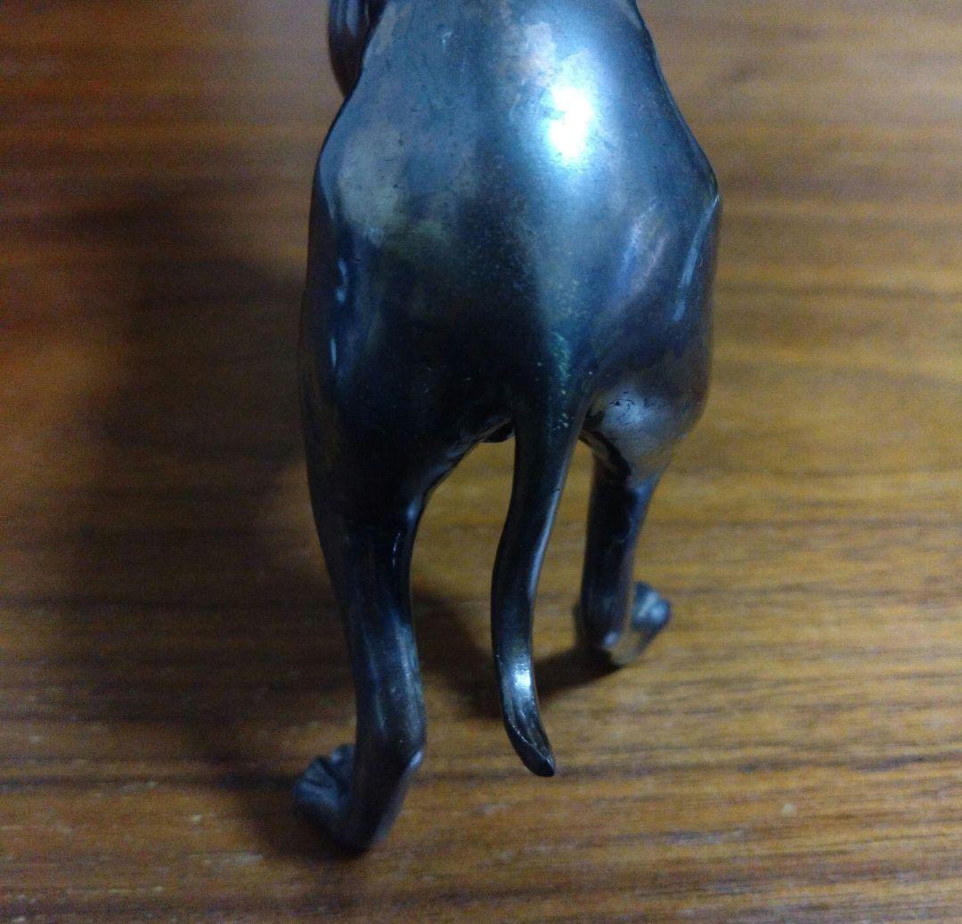 置物★グレイハウンド ブロンズ像 重量感あり　アンティーク　犬