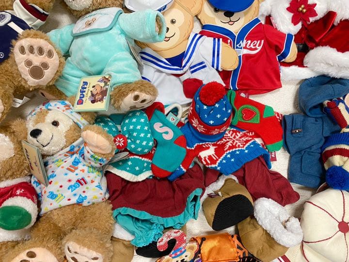 値下【まとめ売】ダッフィー シェリーメイ ジェラトーニ ぬいぐるみ コスチューム