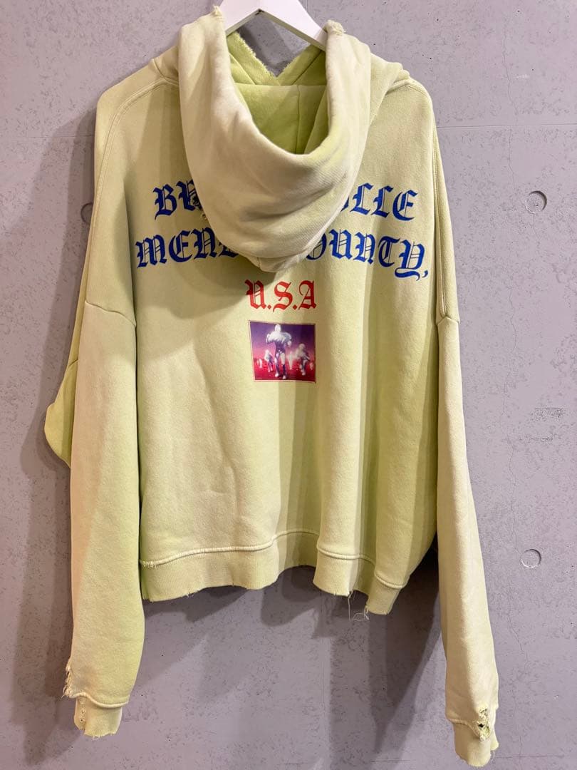 パリーハリウッド 25AW ペイント ワッペン プルオーバーパーカーメンズM/L