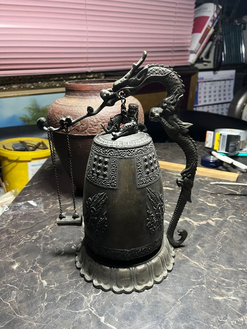 半鐘 、釣鐘梵鐘 中国骨董 半鐘釣鐘 梵鐘 中国美術