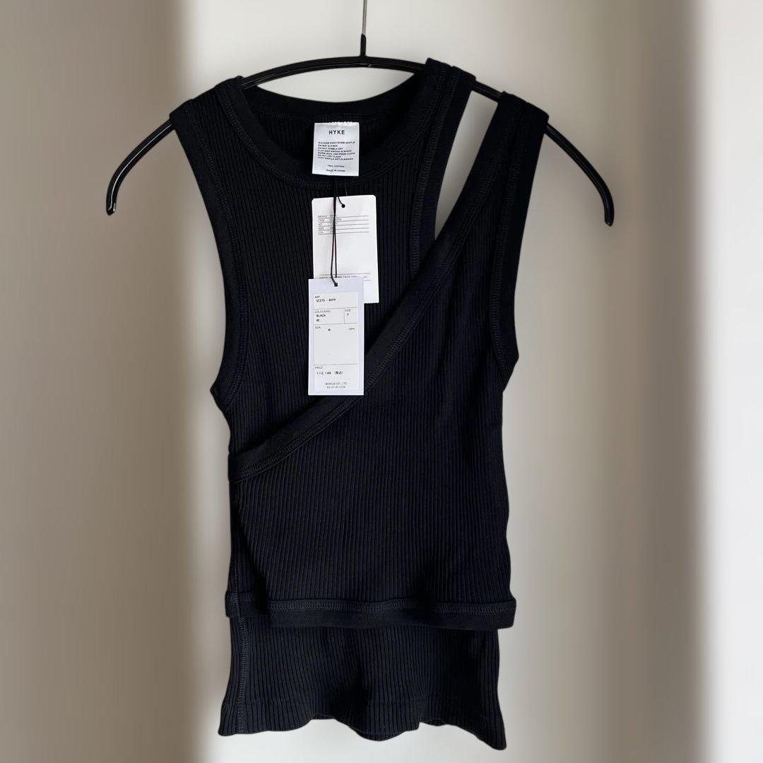 【HYKE】新品 DOUBLE SHOULDER TANK TOPタンクトップ