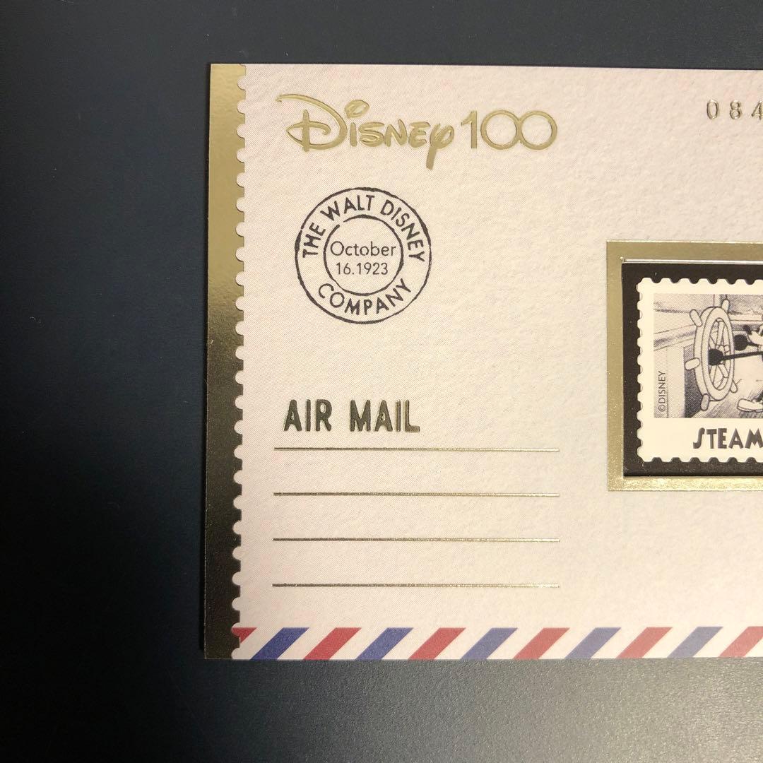 Disney100 エポック　蒸気船ウィリー　メモラビリア・スタンプカード