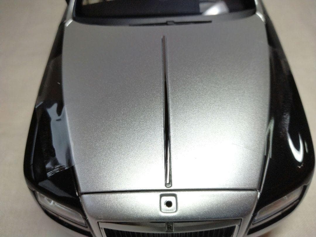 235　京商　1/18　ロールスロイス　ゴースト　黒/シルバー