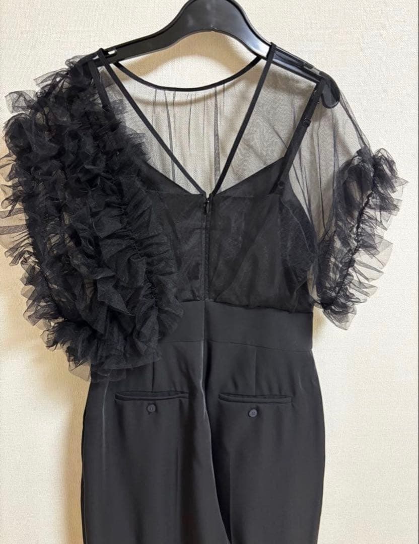 ラグナムーン LADYチュールドッキングコンビネゾン ブラック L