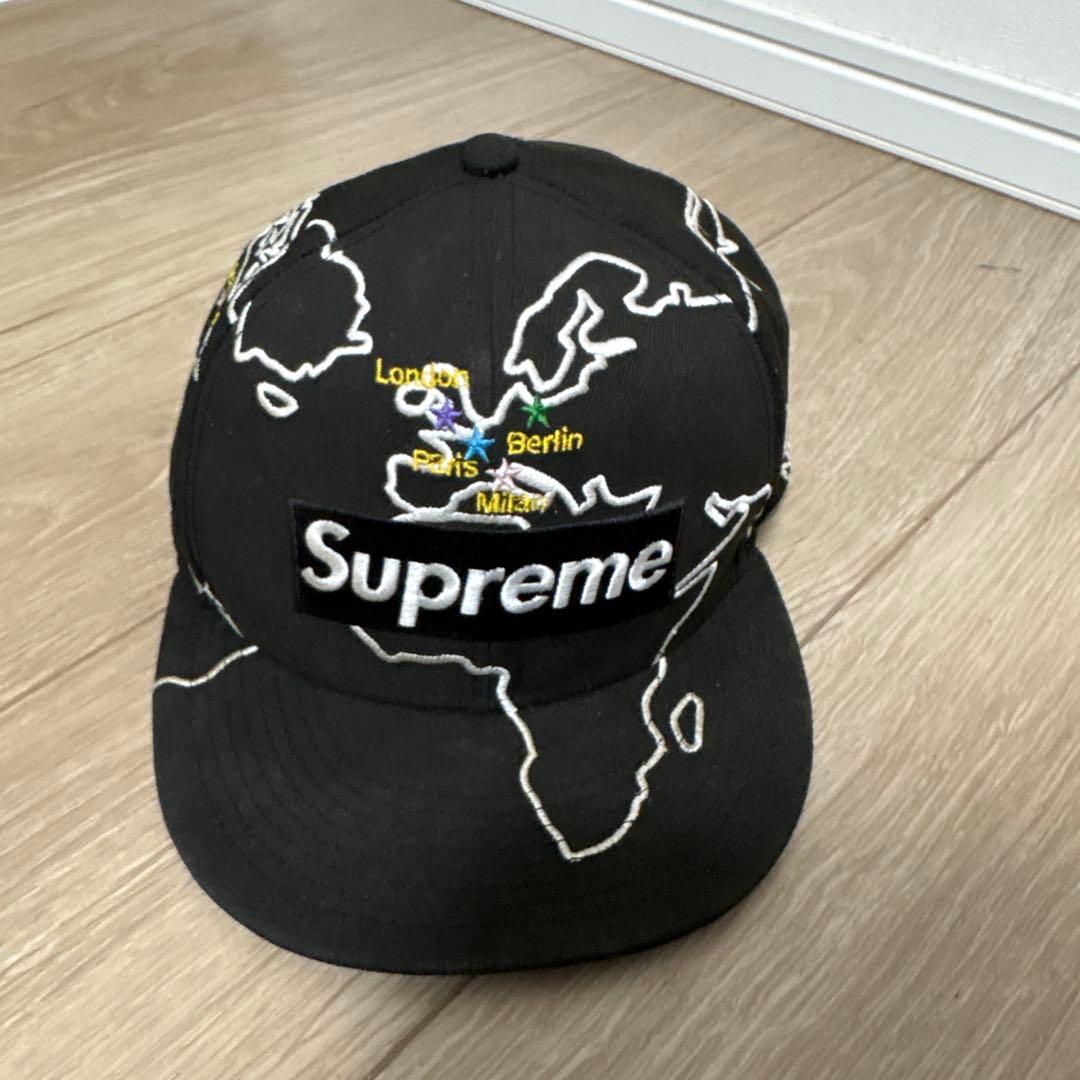 Supreme 地図柄キャップ 7 1/2 ケンタウロス健太着用