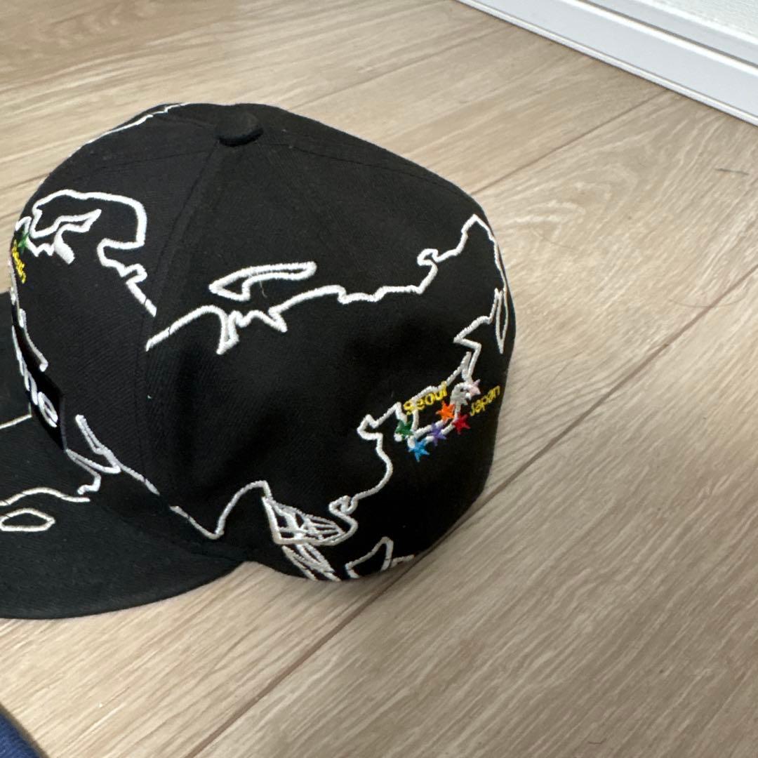 Supreme 地図柄キャップ 7 1/2 ケンタウロス健太着用