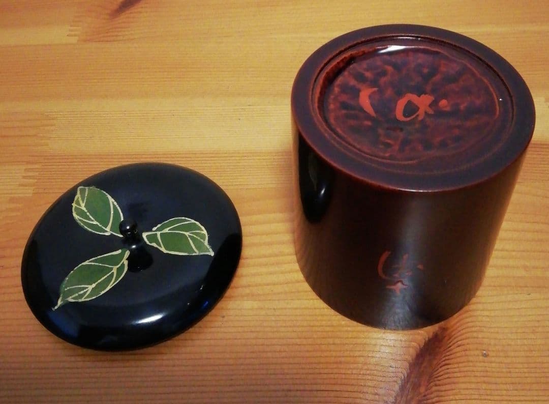 宗完書付　黒田宗傳作　湖南自筆　茶器　棗　共箱　共布　茶道具