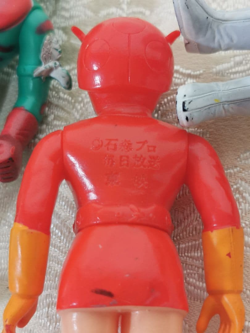 ポピー 仮面ライダー タックル　ストロンガー アマゾン　ソフビ 　3個セット