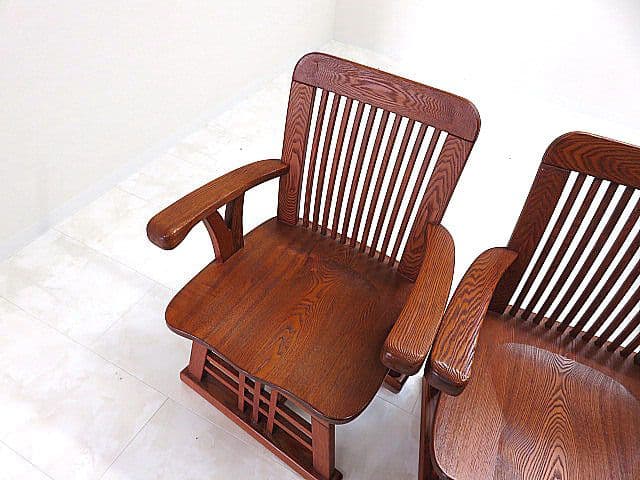 希少品 府中「松尾博昭」作 欅無垢材ダイニング5点セット 長火鉢/団炉裏