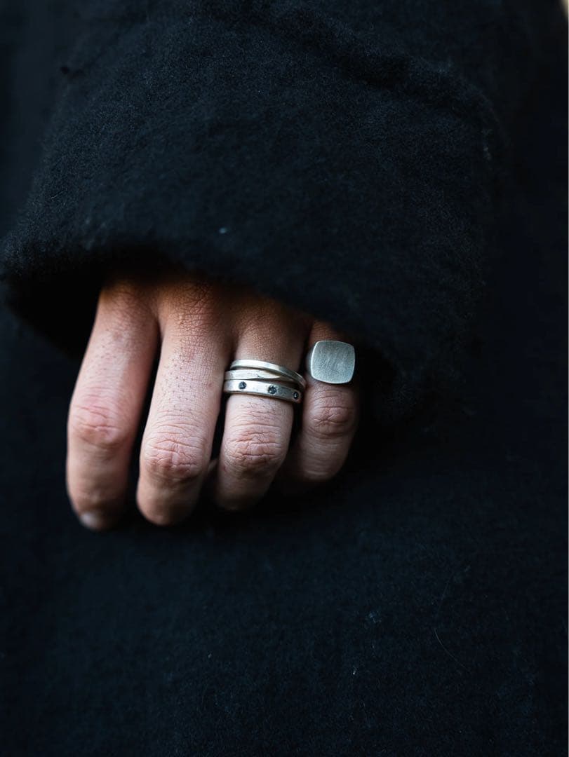 PRY Double Crafted Edge Ring 11号 シルバー925