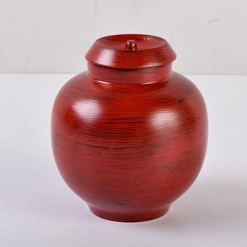 茶道具　根来塗　夏目陽介作　薬器　共箱　V　8479