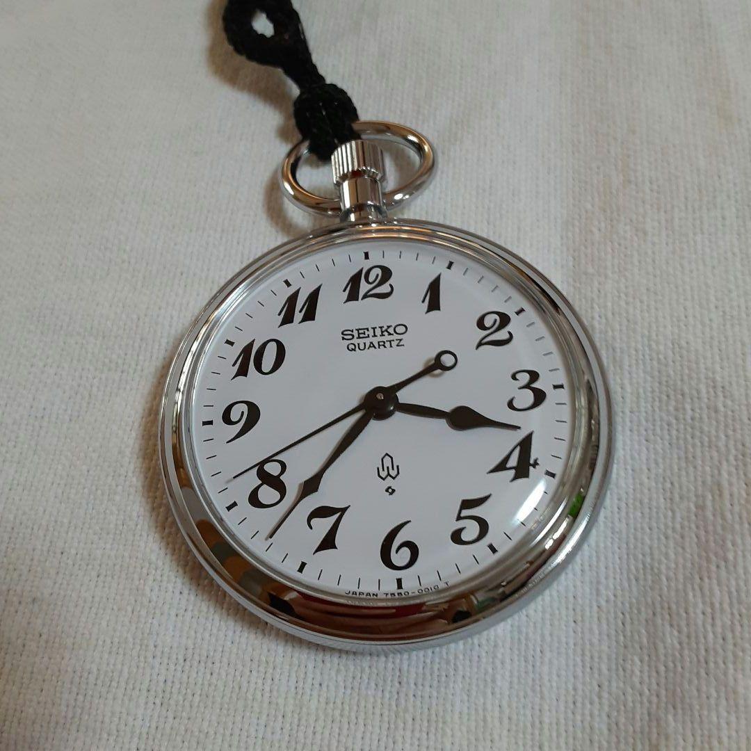 稼働美品 SEIKO 懐中時計 長浜・大垣間開業100周年記念7550−0010