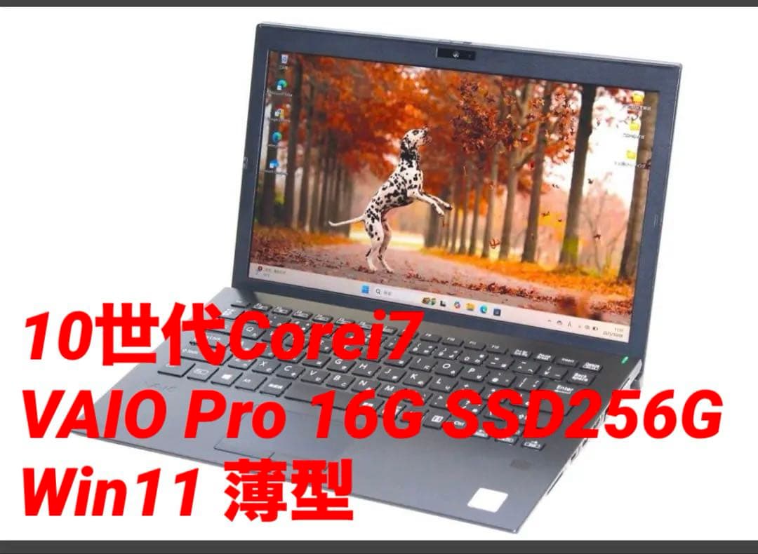 10世代 i7 バイオVAIO Pro 16G SSD256G Win11 薄型