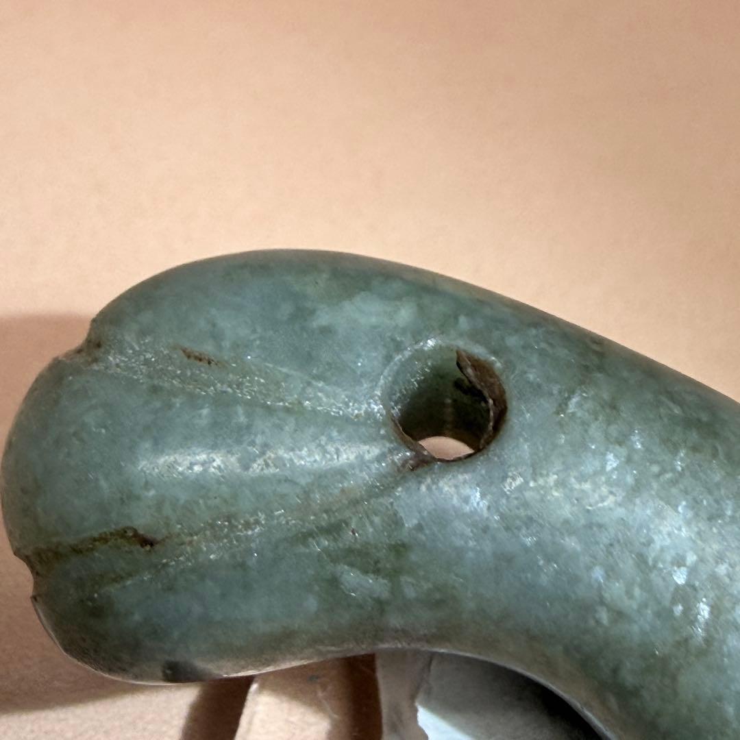 縄文、弥生、古墳時代 、須恵器 、翡翠、丁字頭硬玉勾玉 T