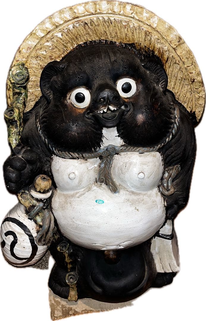 信楽焼　たぬき　高さ約80㎝　狸　置物　縁起物