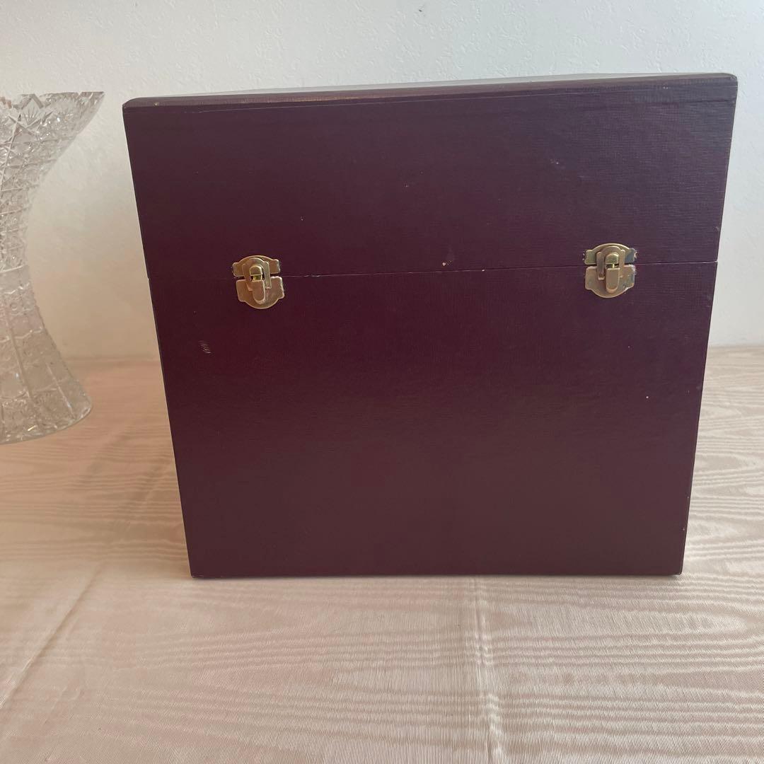 【美品】ボヘミアクリスタル　花瓶　チェコスロバキア