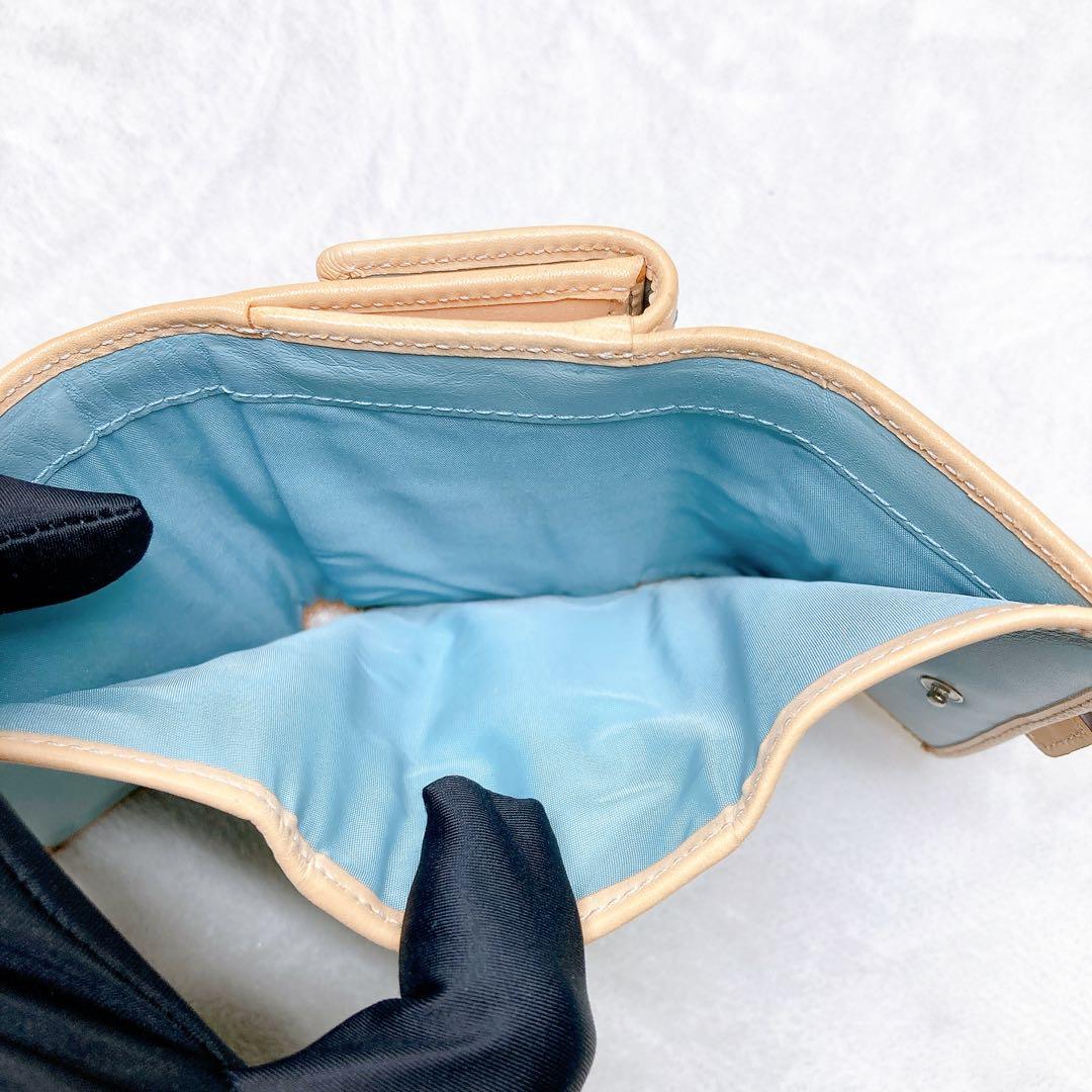 小物 Coach Soho Signature Flap Wallet Blue