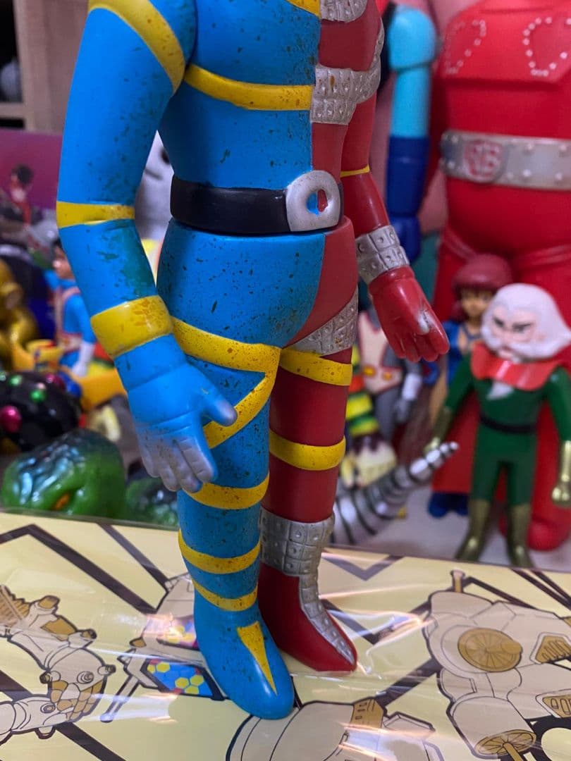 人造人間・キカイダー ソフビ人形 25cm 当時物風
