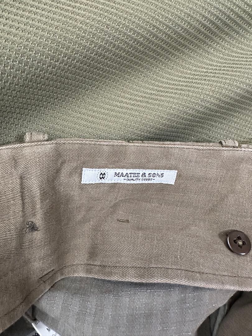 [フォー］MAATEE&SONS CHINO TROUSER ドゥルン